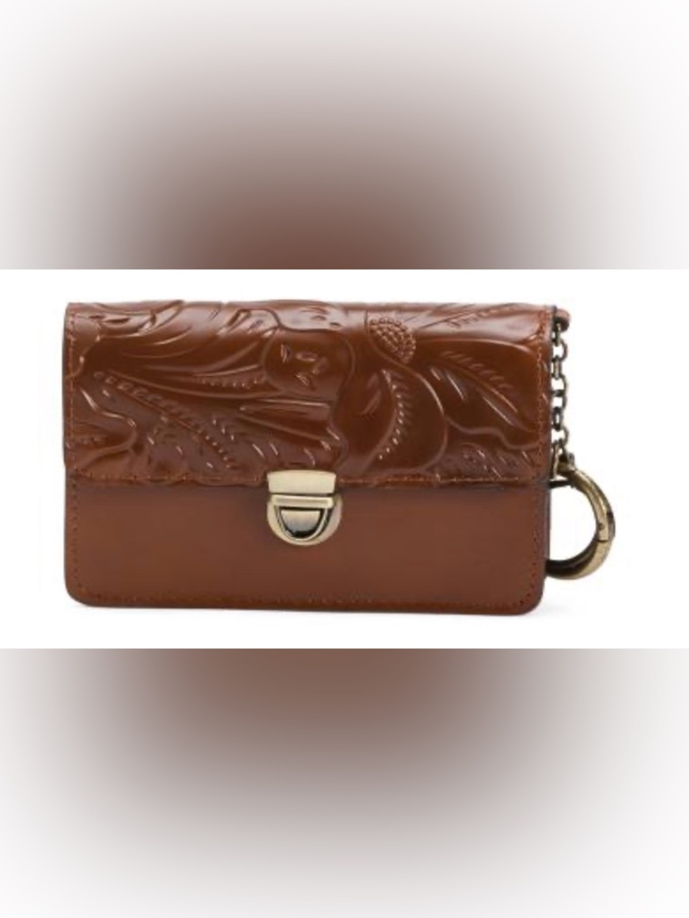 PATRICIA NASH 2 Piece Leather & Lace Bundle - Card Wallet Clutch & Earrings - Picture 3 of 8